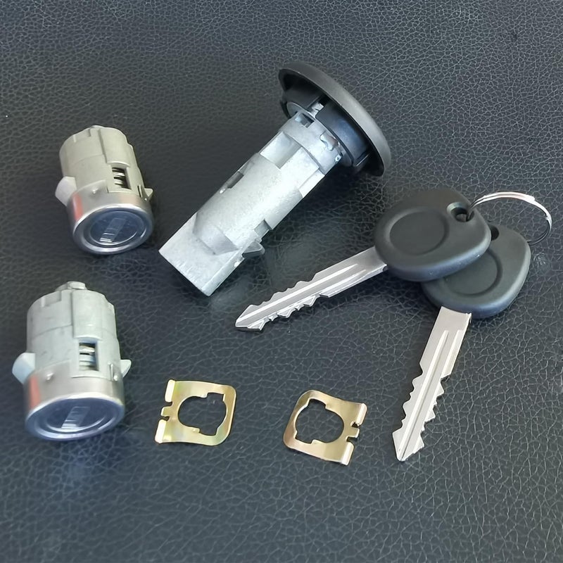 Onthris Ignition Switch Lock Cylinder & Pair Front Door Lock Cylinders for 2003-2006 Chevy Silverado Suburban GMC Sierra Yukon Cadillac Escalade,Replace OE# 7012945,707835,706592,598007 - Image 4